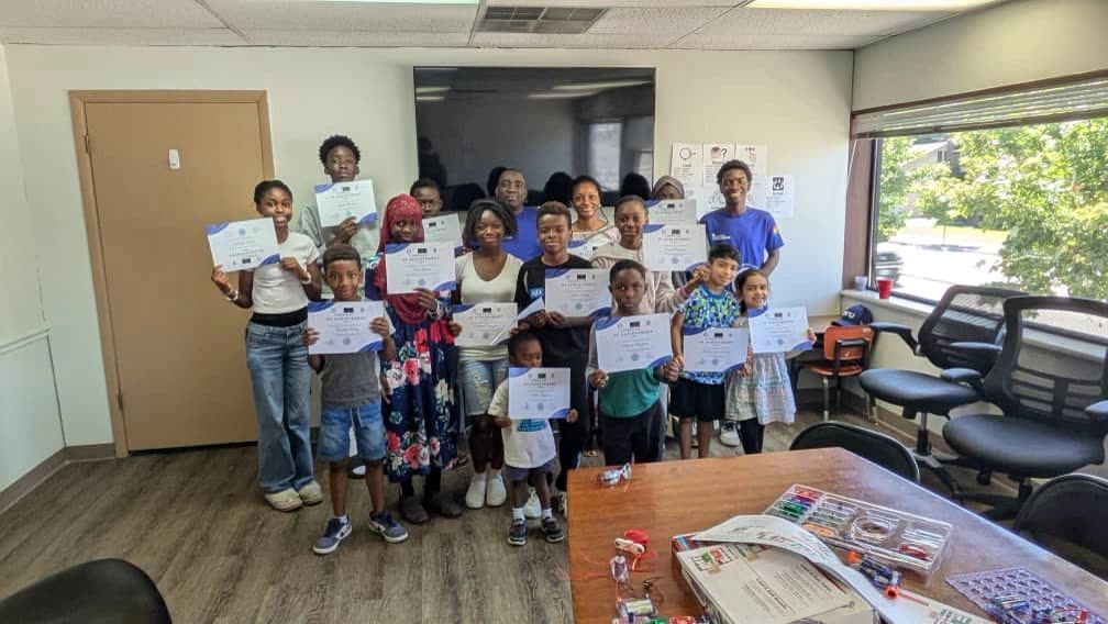 Utah Valley Refugee robotics graduates